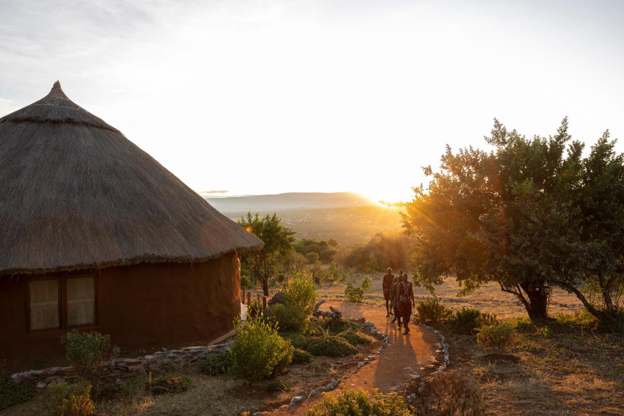 Africa Safari Maasai Boma Villa Serengeti Exteriör bild
